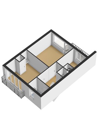 Floorplan - Erasmuslaan 5, 3314 AB Dordrecht